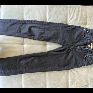 zara high waisted stretchy black jeans, worn once